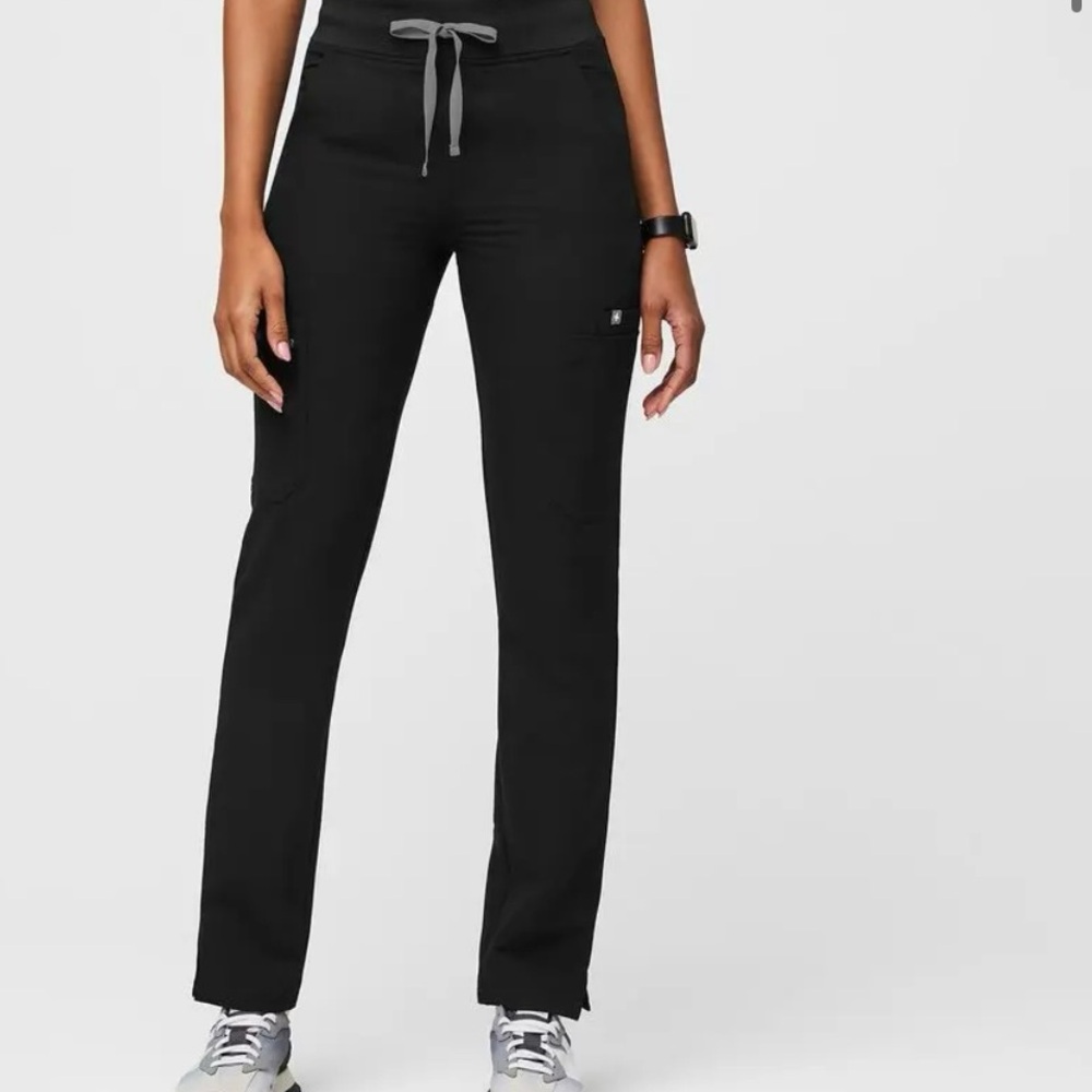 Figs Yola High Waisted Black Women's Scrub Pants